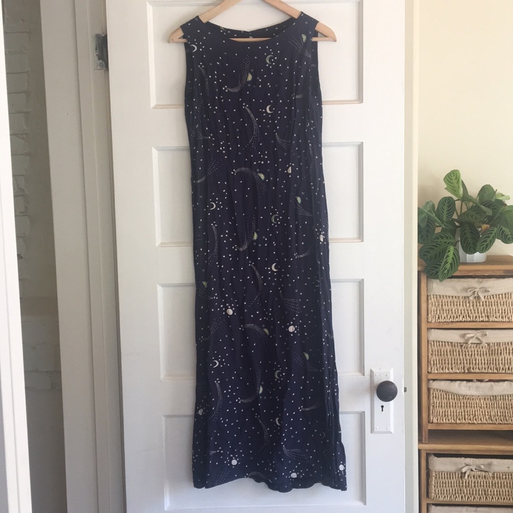 Shooting star dress moon celestial